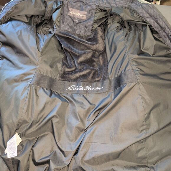 Eddie Bauer Jacket Women's Size Small Gray Sun Valley Down Parka Puffer Quilted - Picture 5 of 11